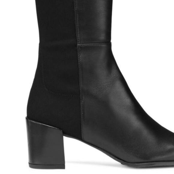 Stuart Weitzman City Block Boot Nappa Leather Over The Knee Boot In Black Size 7 - Picture 6 of 14
